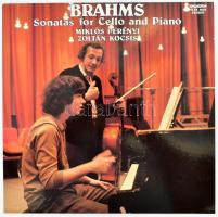 Brahms, Miklós Perényi, Zoltán Kocsis - Sonatas For Cello And Piano, Vinyl, LP, Stereo, 1980 Magyarország (VG+)