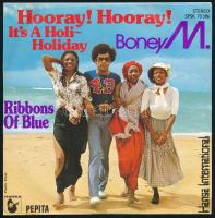 2 DB Boney M. kislemez, Boney M. - Malaika / Consuela Biaz, Vinyl, 7", 45 RPM, Single, Stereo, 1981 Magyarország (VG+), Boney M. - Hooray! Hooray! It's A Holi-Holiday, Vinyl, 7", 45 RPM, Single, Stereo, 1979 Magyarország (VG+)