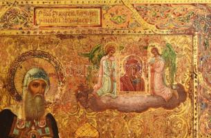 cca 1880, Hermogenes szent pátriárka a Chudov kolostorban orosz ikon. Tojástempera, fa, korának megf...