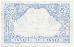 Franciaország 1912-1917. 5Fr T:F szép papír
France 1912-1917. 5 Francs C:F fine paper