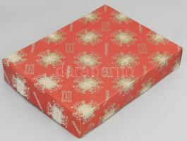 Dúsan csiszolt kristály kék pezsgőspohár, 6 db, original dobozban, hibátlan, m: 24 cm