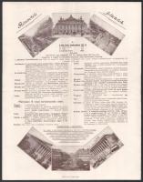 1900 Magyarok Társas Kirándulása az 1900-ik évi Párisi Világkiállításra, 4p Képes reklám brossúra