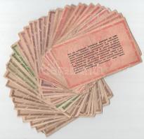 1946. 10.000AP (11x) + 50.000AP (4x) + 100.000AP (9x) + 1.000.000AP (11x) közte fordított címeresek,...