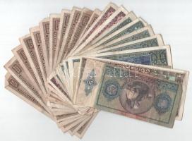 21db-os magyar Pengő bankjegytétel T:F,VG