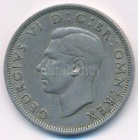 Nagy-Britannia 1947. 1/2C Cu-Ni VI. György T:XF  Great Britain 1937. 1/2 Crown Cu-Ni George VI C:XF