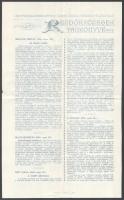 1906 A Rendőrközegek tankönyve c. oktató anyag ismertetője és megrendelője, két illusztrált lap