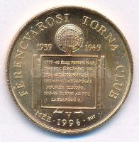 Bognár György (1944-) 1994. "MÉE - Ferencvárosi Torna Club FTC V. - 1939-1949" fényezett, kétoldalas bronz emlékérem kapszulában (23mm) T:UNC Adamo FTC5