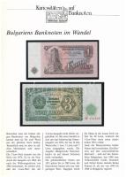 Bulgária 1951. 3L + 1974. 1L német nyelvű leírással T:UNC Bulgaria 1951. 3 Leva + 1974. 1 Lev with german description C:UNC