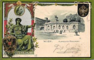Wien Austria Embossed Litho
