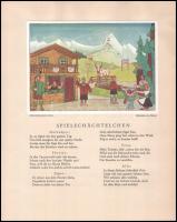 cca 1920-1930 "Der blaue Vogel" (Direktor J. Jushny), német nyelvű színházi ismertető, fek...
