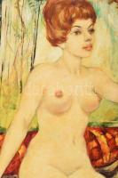 Czene Béla jelzéssel: Női akt. Olaj, vászon. 90x60 cm