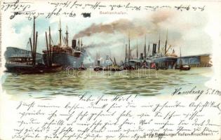 1899 Hamburg Baakenhafen Litho