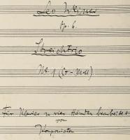 1910 Weiner Leó (1885-1960) zeneszerző saját kézzel írt kottája, egybekötve, a művész által Adler Ma...