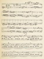 1910 Weiner Leó (1885-1960) zeneszerző saját kézzel írt kottája, egybekötve, a művész által Adler Ma...