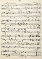 1910 Weiner Leó (1885-1960) zeneszerző saját kézzel írt kottája, egybekötve, a művész által Adler Ma...