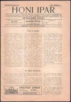 1907 A Honi Ipar c. folyóirat VIII. évf 7. száma sok hirdetéssel