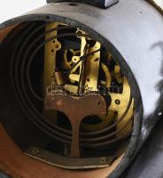 Kandallóóra, XIX. sz., Friedrich Pollák in Gesztely, magyar órásmester, pótolt Junghans szerkezet ku...