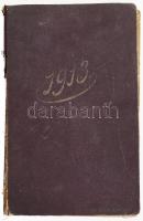 1913-as évi naptár Bp., Szénásy Béla Császári és Királyi udvari szállító által forgalmazott. Kiadói ...