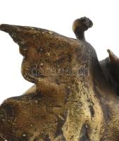 Nencho Russev (1943-): Tánc. Bronz szobor alabástrom talapzaton, minimális kopottsággal, m: 19 cm