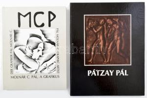 2 Db művészeti könyv: Zsuzsa D. Fehér: Molnár C. Pál-A grafikus többnyelvű könyv. Bp., 1990 Kossuth Nyomda. Kartonált papírkötés, jó állapotban; Kontha Sándor: Pátzay Pál magyar-francia könyv. Bp., 1985 Révai Nyomda. Kartonált papírkötés, jó állapotban.