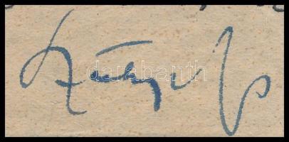 cca 1950-es évek közepe (1955-1956?) gróf Széchenyi Zsigmond (1898-1967) vadász, utazó, író autográf...