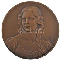 Berán Lajos (1883-1943) 1931."Budapesti emlék" kétoldalas bronz emlékérem modern utánverete (79mm) T:UNC