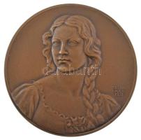 Berán Lajos (1883-1943) 1931."Budapesti emlék" kétoldalas bronz emlékérem modern utánverete (79mm) T:UNC