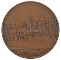 Berán Lajos (1883-1943) 1931."Budapesti emlék" kétoldalas bronz emlékérem modern utánveret...