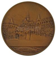 Berán Lajos (1883-1943) 1931."Budapesti emlék" kétoldalas bronz emlékérem modern utánveret...
