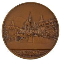 Berán Lajos (1883-1943) 1931."Budapesti emlék" kétoldalas bronz emlékérem modern utánveret...