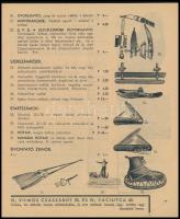 1933 Télisport-, turista- és alpin-, vívó- és boxfelszerelések árjegyzéke 1933/34., kiadja Skaba és ...