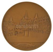 Berán Lajos (1883-1943) 1931."Budapesti emlék" kétoldalas bronz emlékérem modern utánveret...