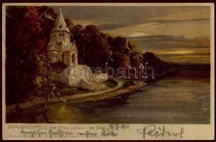 Berg Ludwig II chapel Litho