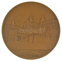 Berán Lajos (1883-1943) 1931."Budapesti emlék" kétoldalas bronz emlékérem modern utánveret...