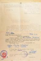 cca 1899-1975 Kristóf Lajos és családjának vegyes iratai: nyugták, levelek, hivatalos és katonai ira...