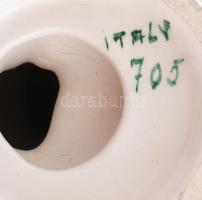 2 darab olasz felszolgáló lány figura, porcelán, jelzéssel, kis kopással, m: 13-14 cm