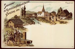1896 Geneve Natinal expo Litho