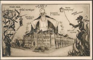 Budapest XIV. Erzsébet Nőiskola. István út 91-93. - képeslapfüzet 17 képeslappal