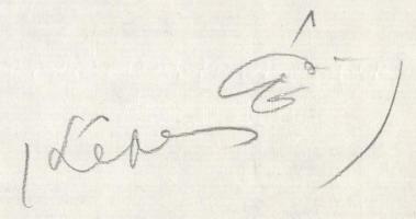 1960 Képes Géza (1909-1989) költő, műfordító, Magvető igazgatójának saját kézzel írt levele, aláírás...