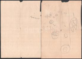 cca 1920-50 Nadányi Zoltán (1892-1955) költő "Az első pogácsa" gépelt verse autográf aláír...