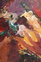 Varga Geri (1951-): Színes kép (cím nélkül). Olaj, farost. jelezve balra lent. 60x48 cm