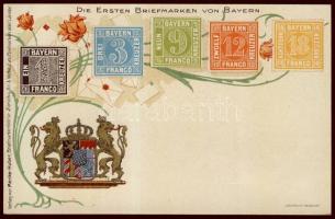 Bavarian stamps Litho