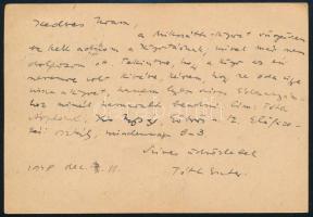 1948 Hollós Korvin Lajosné Tóth Eszter (1920-2001) József Attila-díjas költő, író, műfordító, Tóth Á...