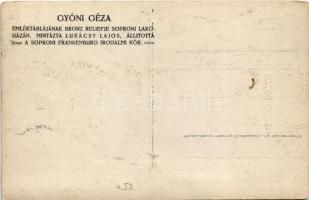 Sopron, Gyóni Géza (1884-1917) magyar költő és újságíró emléktáblájának bronz reliefje soproni lakóh...