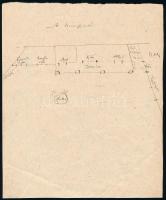 cca 1924 Zilahy Lajos (1891-1974) író: "Süt a nap" c. vígjátékának egy oldala, a hátoldalá...