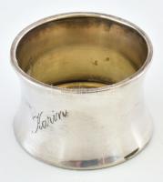 Svéd ezüst (Ag) szalvétagyűrű, jelzéssel, d: 4,5 cm, nettó: 9 g