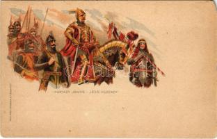 Hunyadi János. Ezredéves Országos Kiállítás. Pesti Könyvnyomda R.T. / Hungarian Millennium Exhibition art postcard. 2 Kr. Ga. litho (EM)