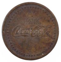 NSZK DN "Coca Cola ital" sárgaréz ital automata zseton (18mm) T:VF patina
FRG ND "Tr...