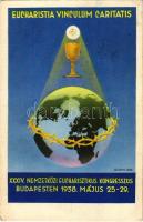 1938 Budapest XXXIV. Nemzetközi Eucharisztikus Kongresszus. Készüljünk a Magyar Kettős Szentévre! / Eucharistia Vinculum Caritatis / 34th International Eucharistic Congress (EK)