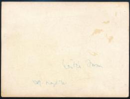 Kertész Zsuzsa TV bemondónő aláírt képe. Kissé foltos 14x10 cm